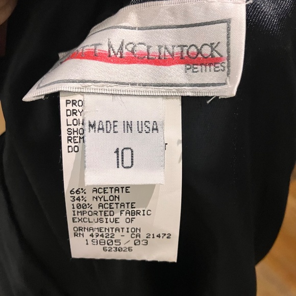 Scott McClintock, black and gold velvet dress - Picture 13 of 13